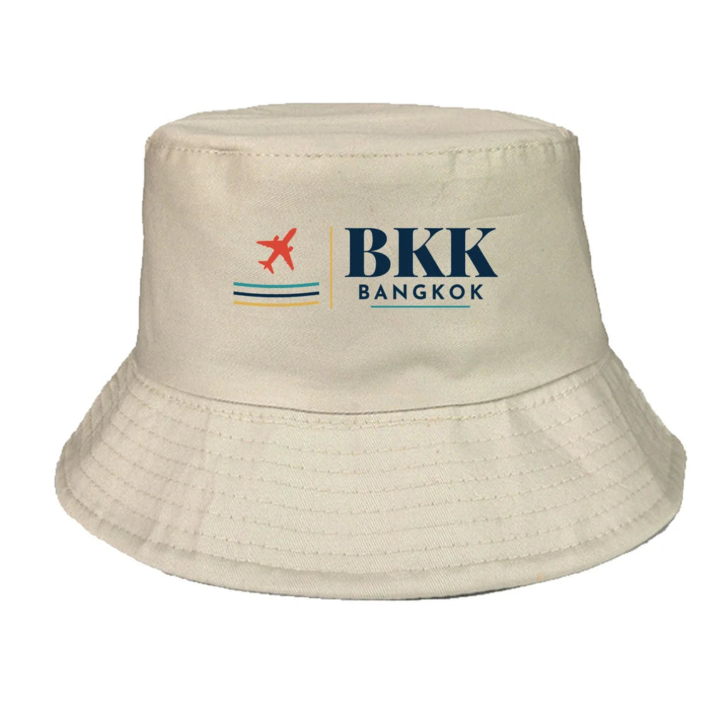Bangkok Suvarnabhumi Airport (BKK) summer hat - khaki