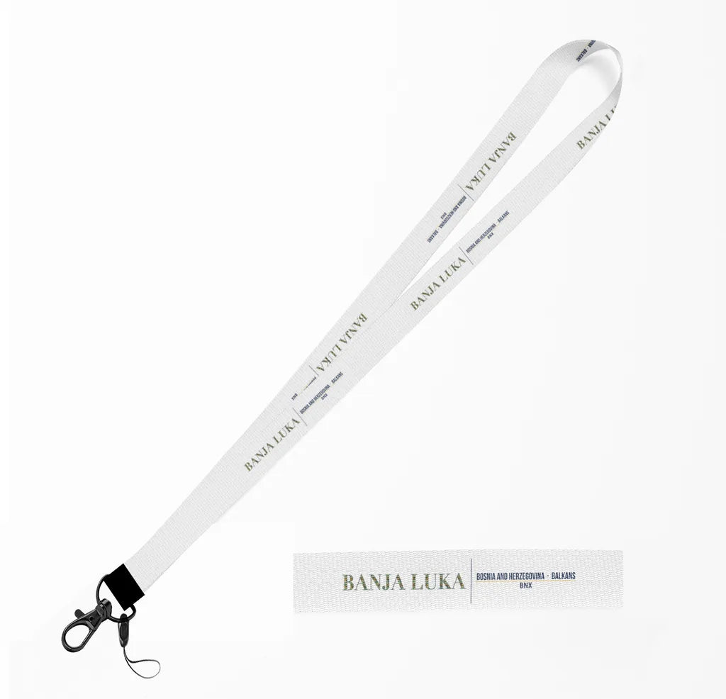 Banja Luka City Series lanyard - white