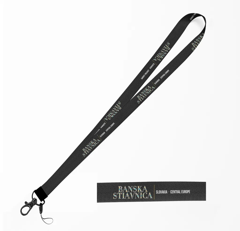 Banska Stiavnica City Series lanyard - black