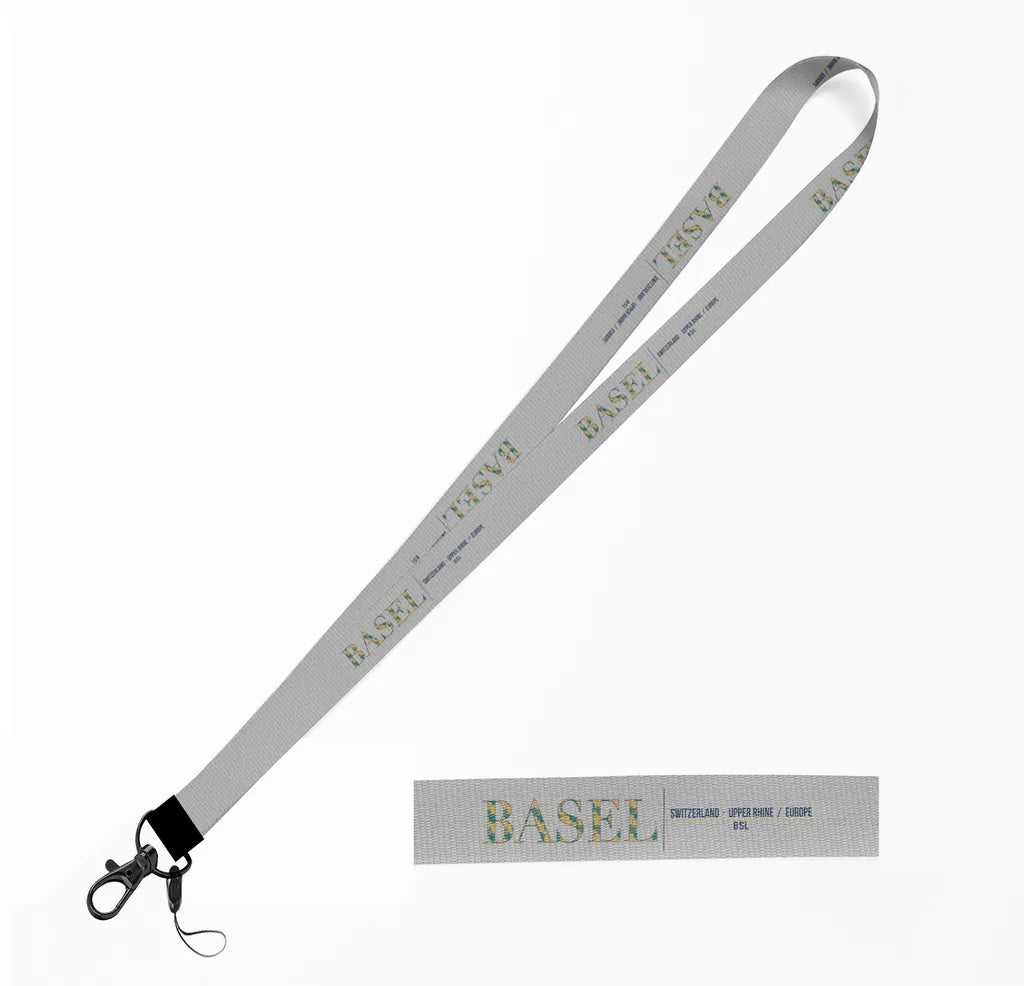 Basel City Series lanyard - light gray