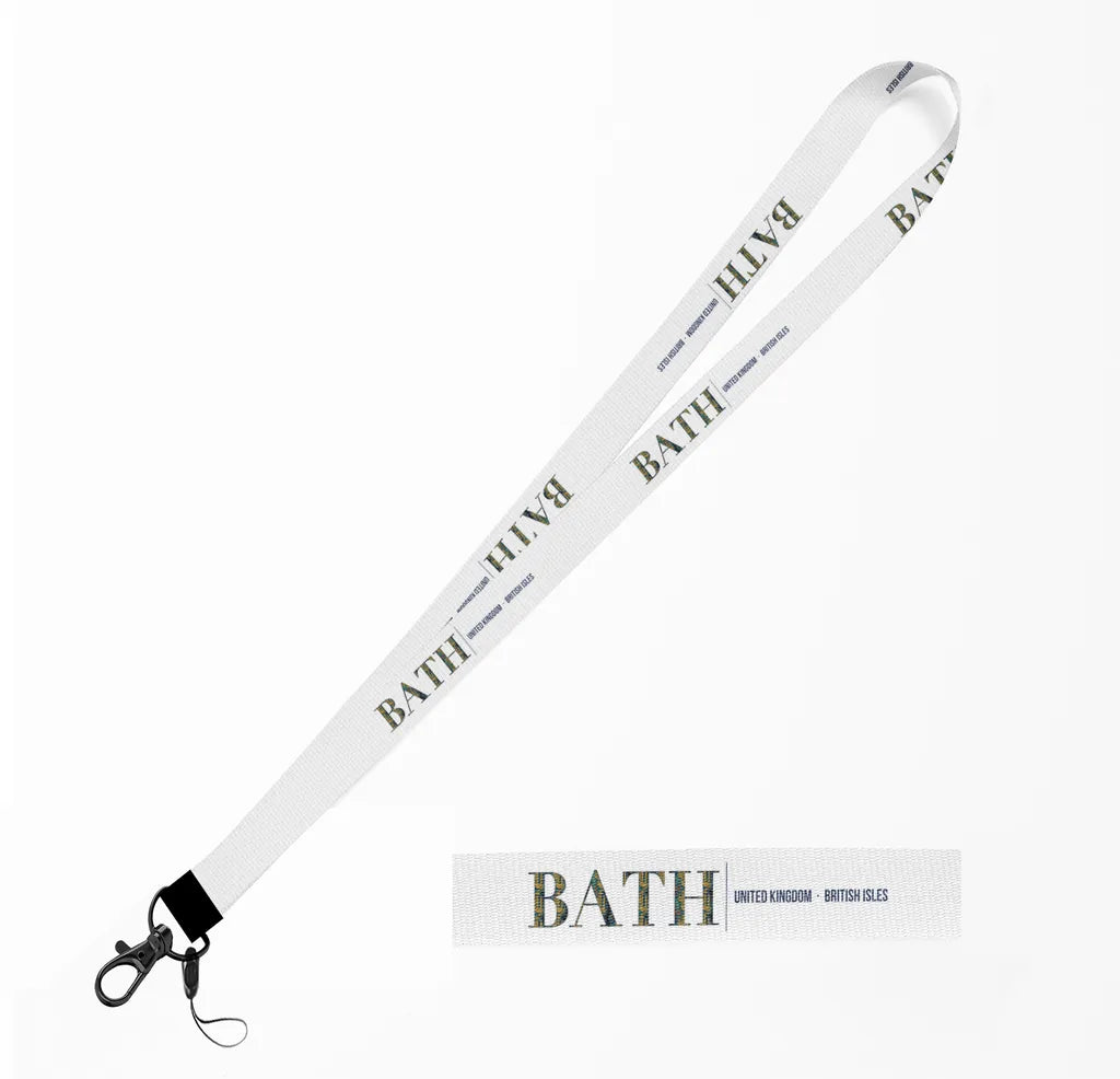 Bath City Series lanyard - white