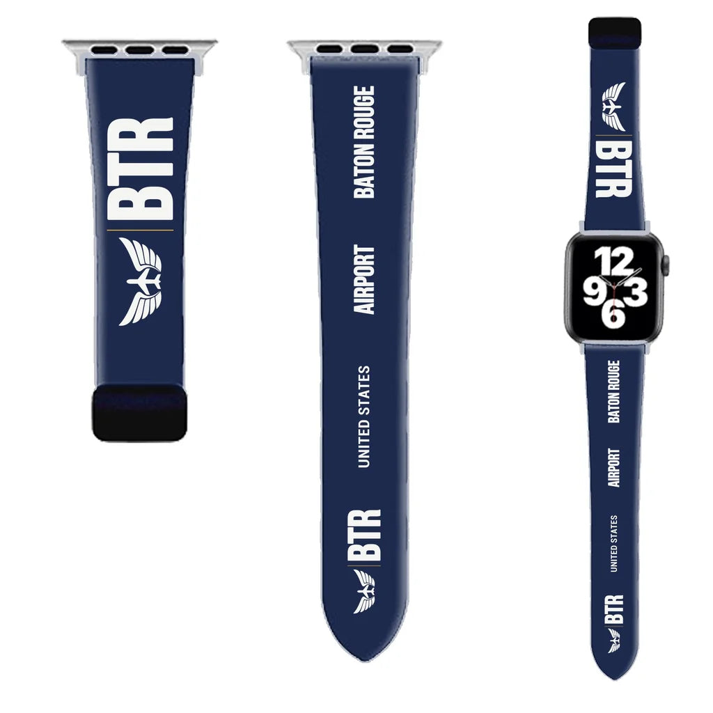 WBV6 | Baton Rouge Metropolitan Airport BTR | Navy Blue (Magnetic Band)