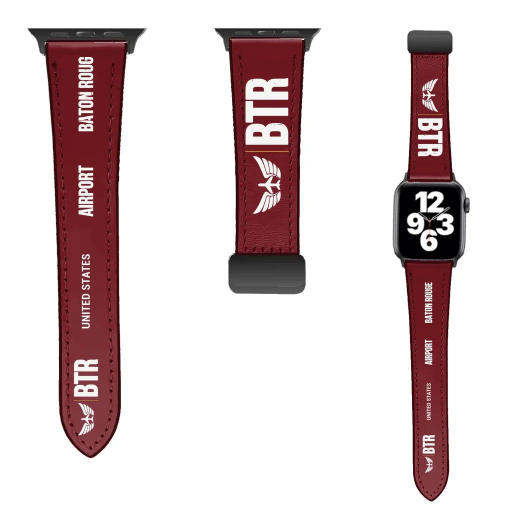 WBV6 | Baton Rouge Metropolitan Airport BTR | Leather - Dark Red