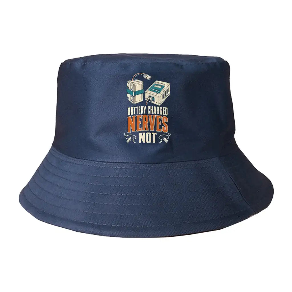 Battery Charged Nerves Not summer hat - dark blue