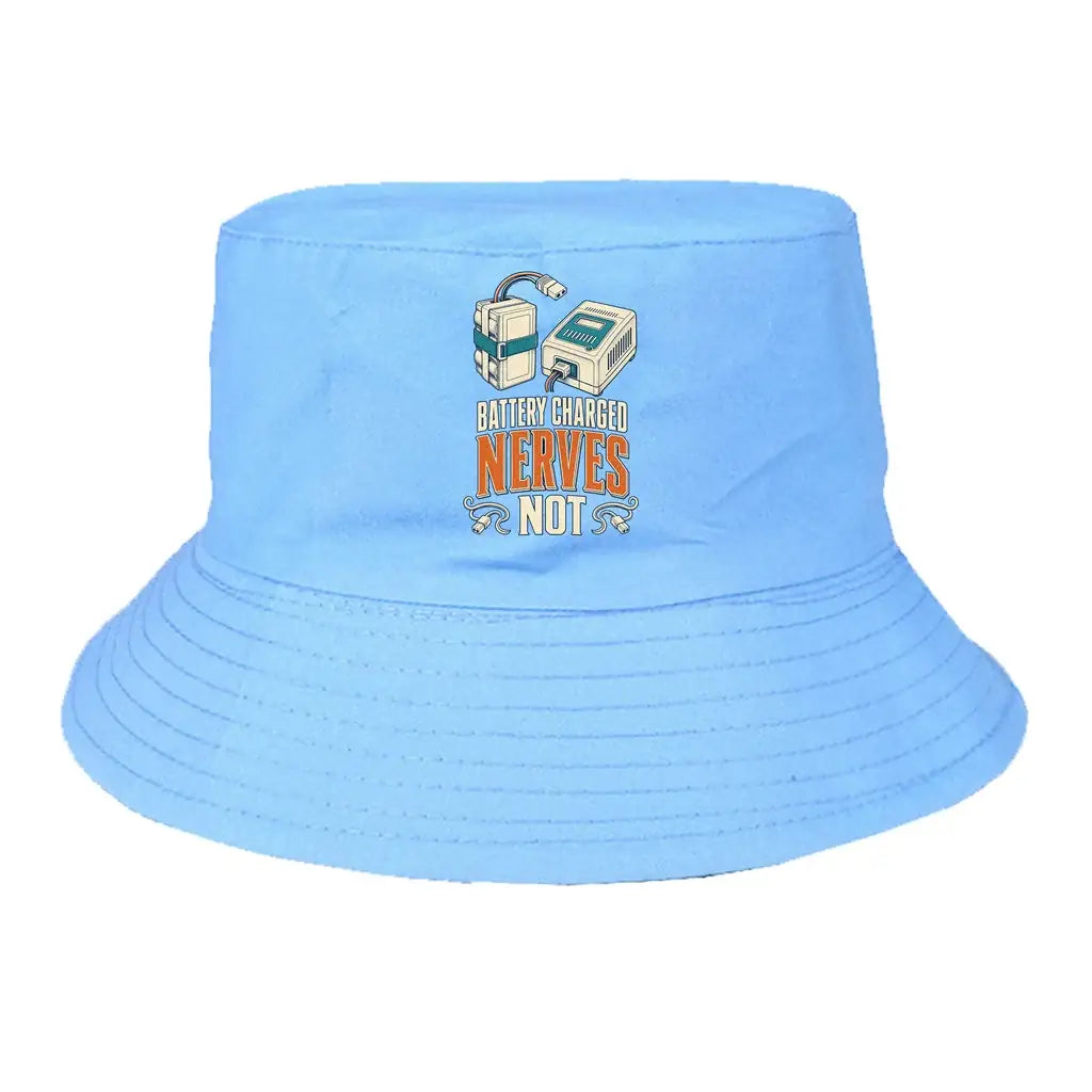 Battery Charged Nerves Not summer hat - light blue