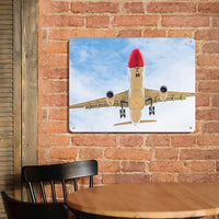 Thumbnail for Beautiful Airbus A330 on Approach Printed Metal Sign