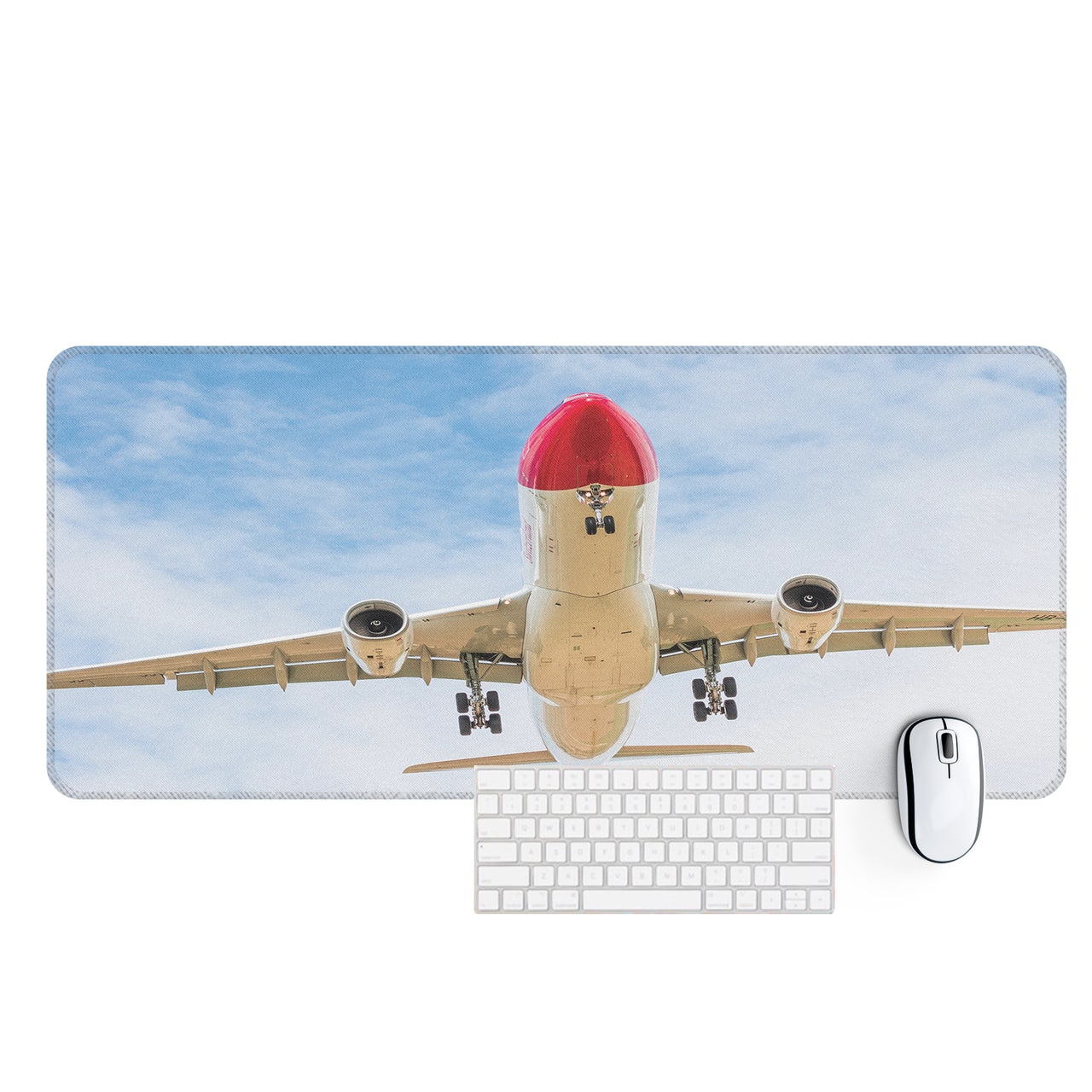 Beautiful Airbus A330 on Approach copy Designed Desk Mats