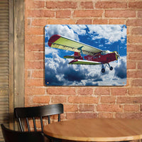 Thumbnail for Beautiful Clouds & Antonov-2 Printed Metal Sign