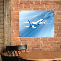 Thumbnail for Beautiful Painting of Boeing 787 Dreamliner Printed Metal Sign