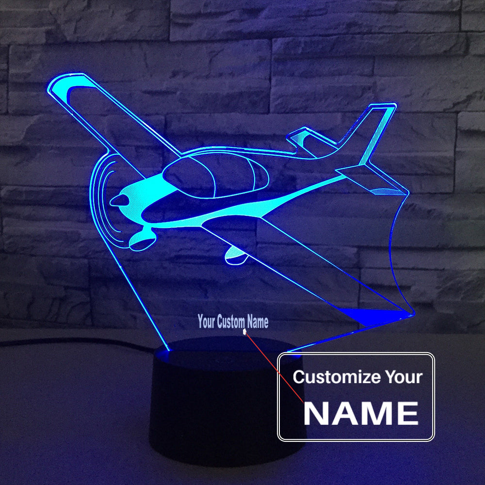 Beautiful Propeller Designed 3D Lamp