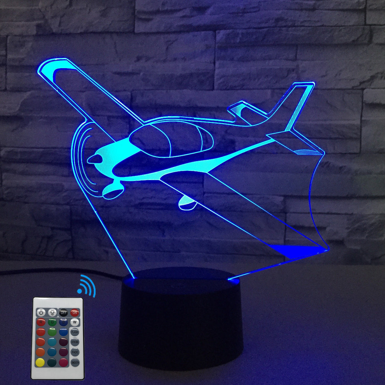 Beautiful Propeller Designed 3D Lamp