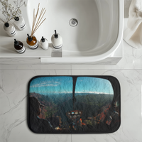 Thumbnail for Beautiful Scenary Through Helicopter Cockpit Designed Bath Mats