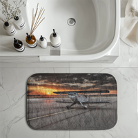 Thumbnail for Beautiful Scenary Through Helicopter Cockpit Designed Bath Mats
