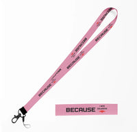 Thumbnail for Because I was Inverted lanyard - pink