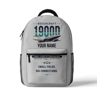 Thumbnail for Beechcraft 1900D - 3D Backpack - Original + Name - White