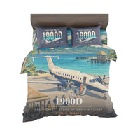 Thumbnail for Beechcraft 1900D - 3D + Name - Bedding Set - Full Print