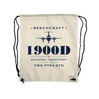 Thumbnail for Beechcraft 1900D - Drawstring Bag - Heritage - Beige
