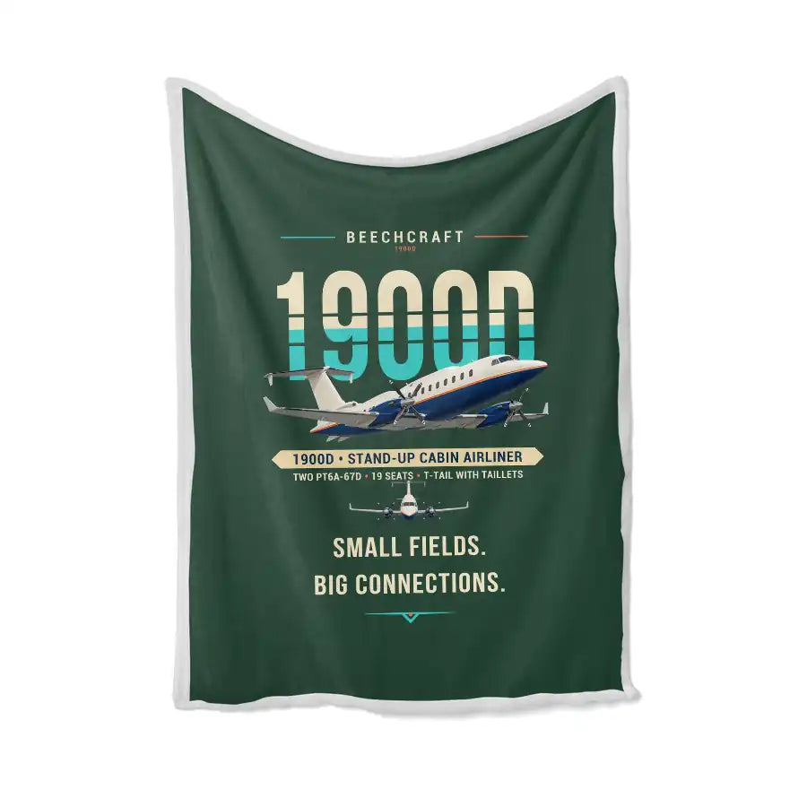 Beechcraft 1900D - Original - Blanket - Dark Green