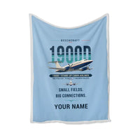 Thumbnail for Beechcraft 1900D - Original + Name - Blanket - Light Blue