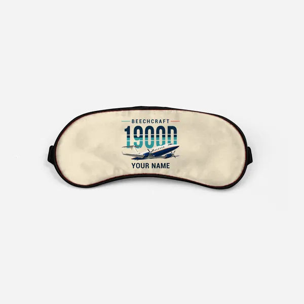 Beechcraft 1900D - Original + Name - Sleep Mask - Beige