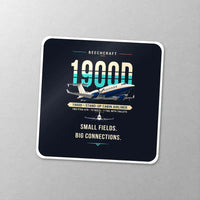 Thumbnail for Beechcraft 1900D - Original - Square Sticker - Close-up