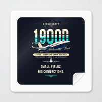 Thumbnail for Beechcraft 1900D - Original - Square Sticker - Peel