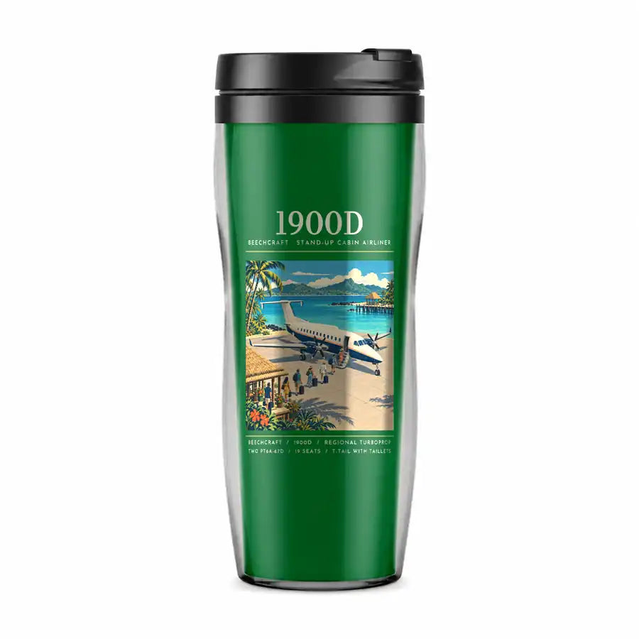 Beechcraft 1900D - Poster - Plastic (No Holder) - Green