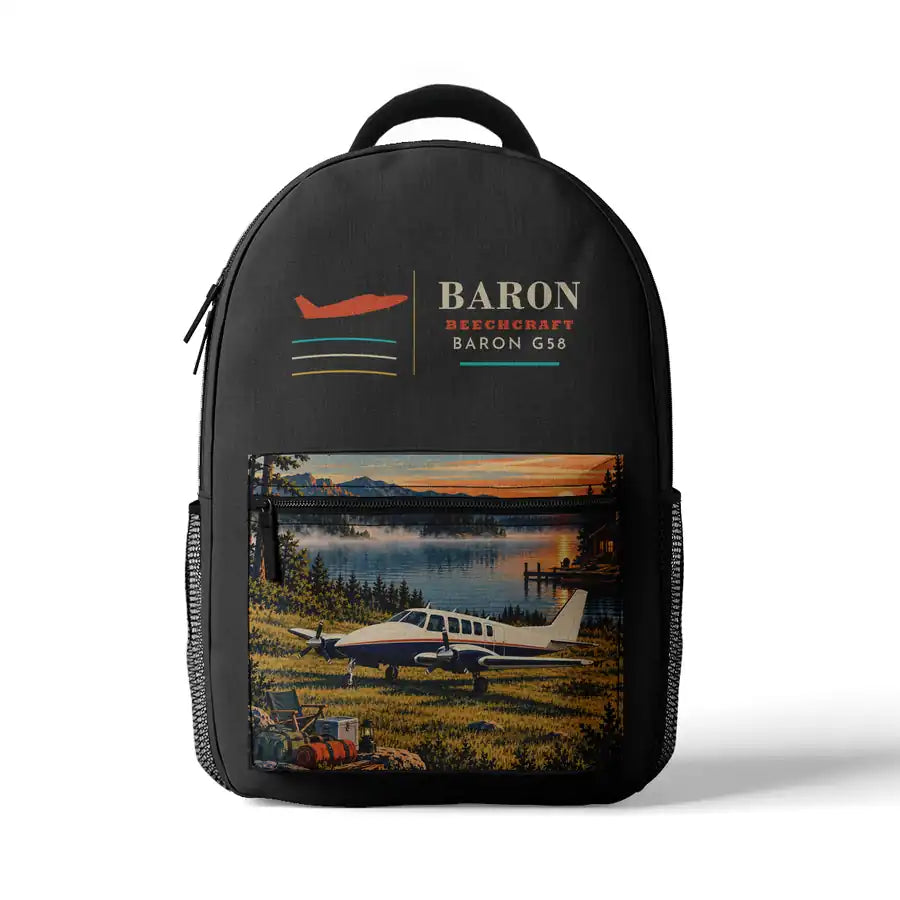 Beechcraft Baron G58 - 3D Backpack - Gray