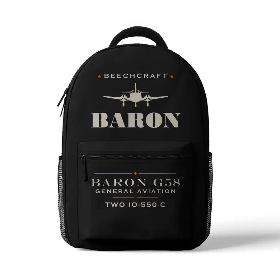Beechcraft Baron G58 - 3D Backpack - Heritage - Black