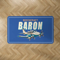 Thumbnail for Beechcraft Baron G58 - Cartoon - Rectangle Carpet - Blue