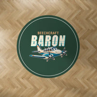 Thumbnail for Beechcraft Baron G58 - Cartoon - Round Carpet - Dark Green