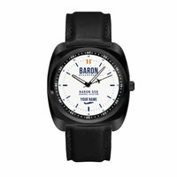 Thumbnail for Beechcraft Baron G58 - Classic - White + Name - Luxury Cushion - Black and Black Strap