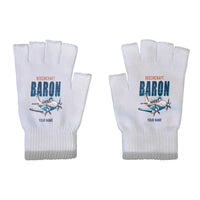 Thumbnail for Beechcraft Baron G58 - Gloves - Cut - Cartoon + Name - Light Gray