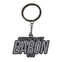 Thumbnail for Beechcraft Baron G58 - Hollow Key Chain - Tag - Black