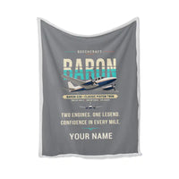 Thumbnail for Beechcraft Baron G58 - Original + Name - Blanket - Gray
