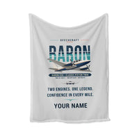 Thumbnail for Beechcraft Baron G58 - Original + Name - Blanket - Light Gray