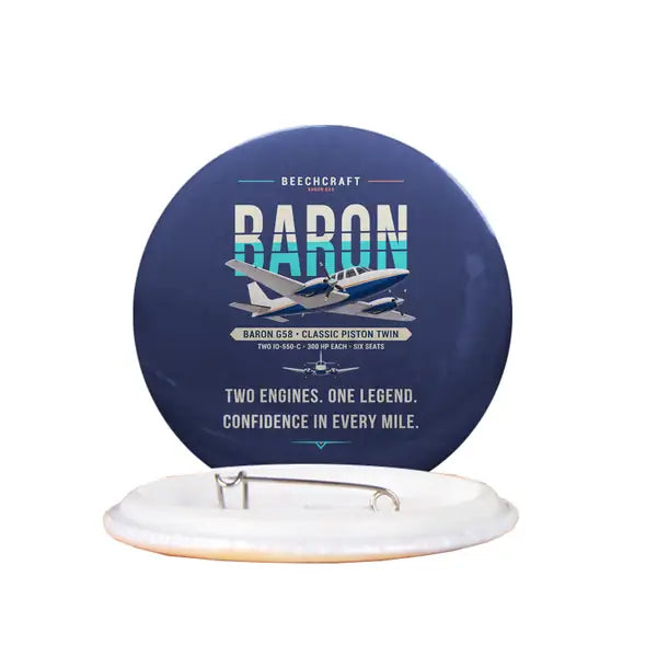 Beechcraft Baron G58 - Original - Pin - Navy Blue