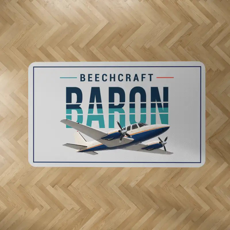 Beechcraft Baron G58 - Original - Rectangle Carpet - Light Gray