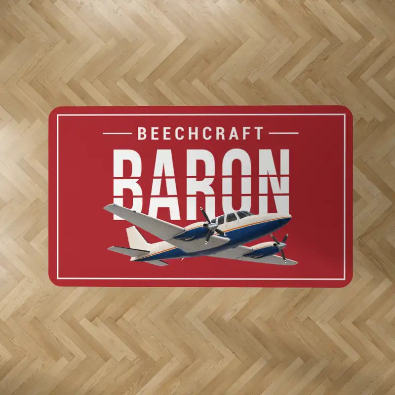Beechcraft Baron G58 - Original - Rectangle Carpet - Red