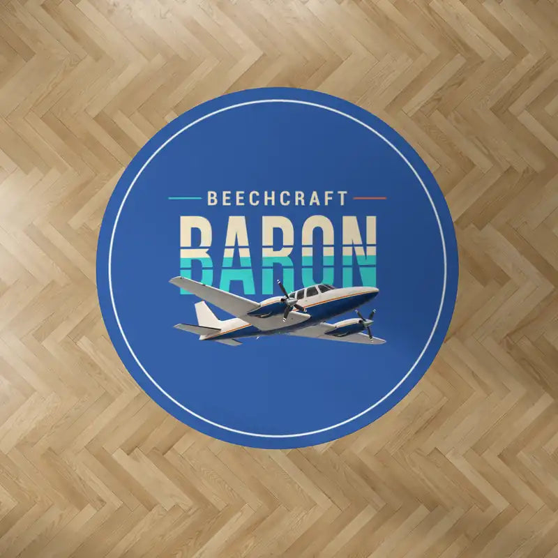 Beechcraft Baron G58 - Original - Round Carpet - Blue