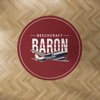 Thumbnail for Beechcraft Baron G58 - Original - Round Carpet - Dark Red