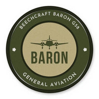 Thumbnail for Beechcraft Baron G58 Patches - Circle - Olive Khaki