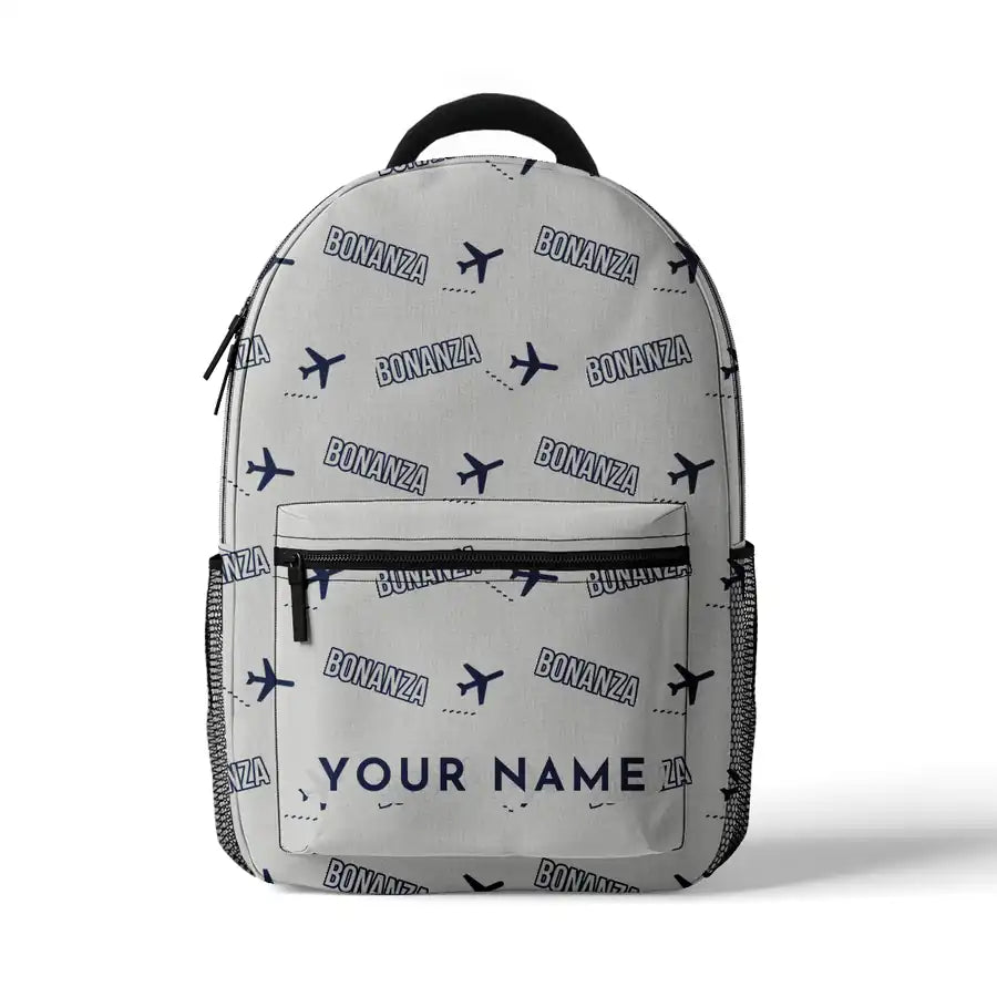 Beechcraft Bonanza G36 - 3D Backpack - 3D Pattern + Name - White