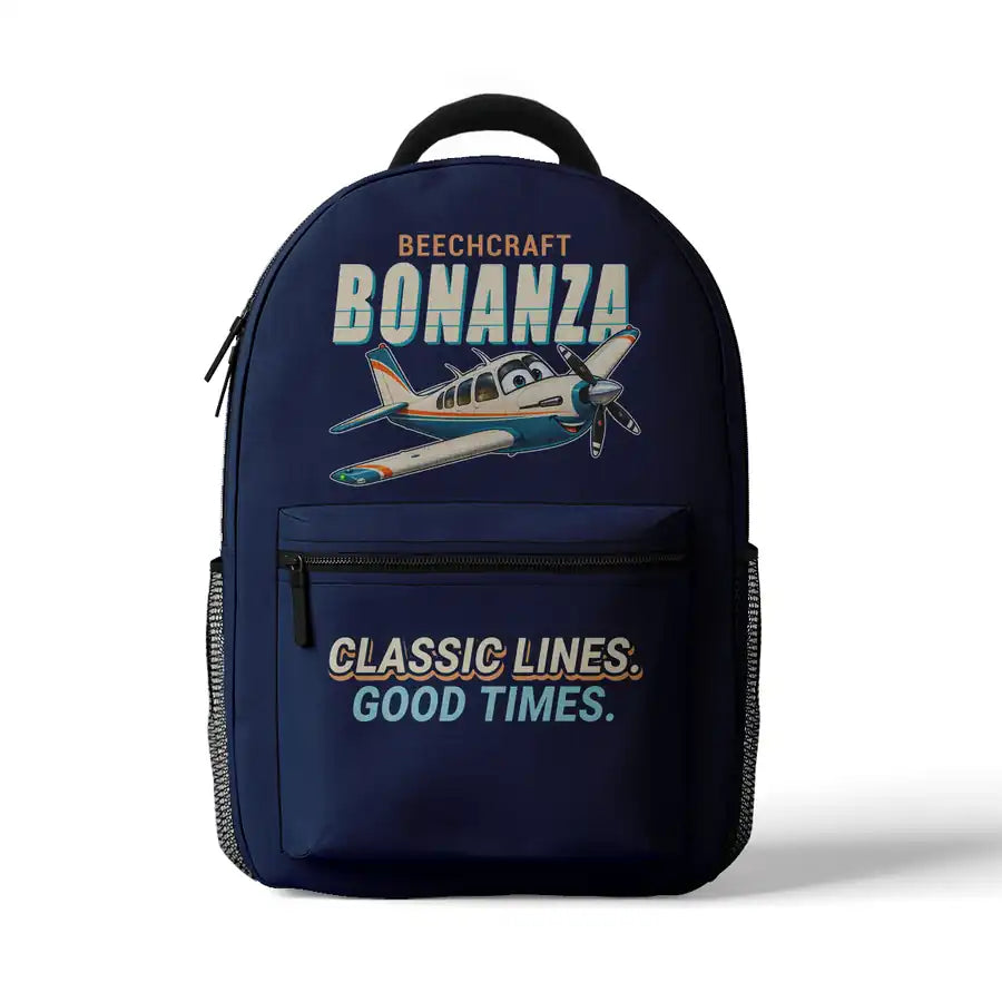 Beechcraft Bonanza G36 - 3D Backpack - Cartoon - Dark Blue