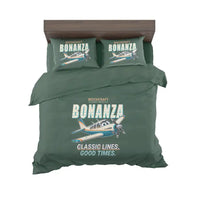 Thumbnail for Beechcraft Bonanza G36 - Cartoon - Bedding Set - Dark Green