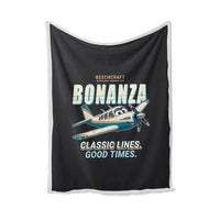 Thumbnail for Beechcraft Bonanza G36 - Cartoon - Blanket - Black
