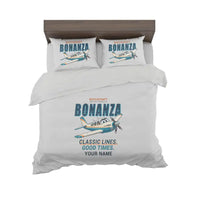 Thumbnail for Beechcraft Bonanza G36 - Cartoon + Name - Bedding Set - Light Gray