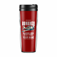 Thumbnail for Beechcraft Bonanza G36 - Cartoon + Name - Plastic (No Holder) - Red