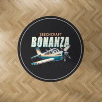 Thumbnail for Beechcraft Bonanza G36 - Cartoon - Round Carpet - Black