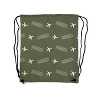 Thumbnail for Beechcraft Bonanza G36 - Drawstring Bag - 3D Pattern - Green Army